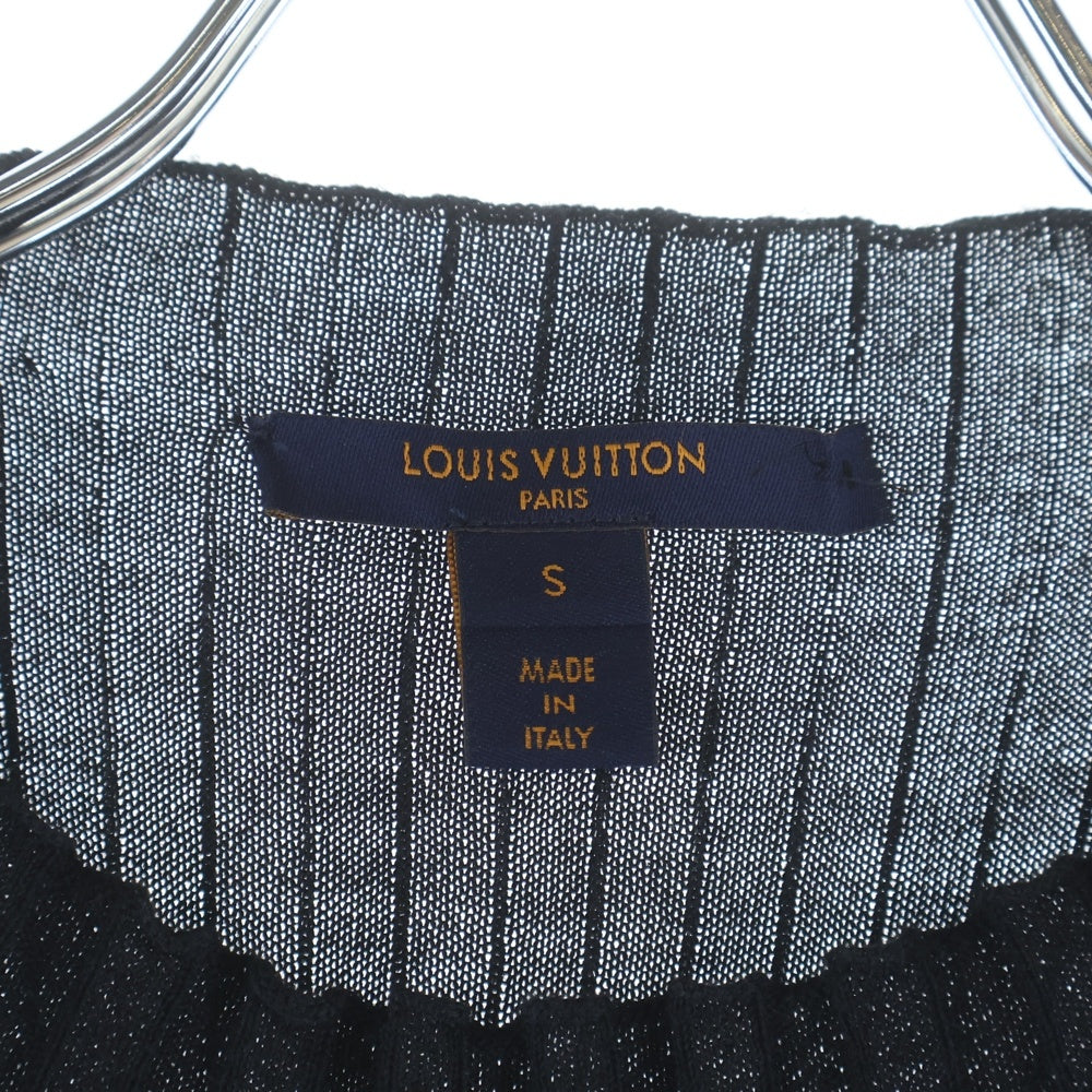 LOUIS VUITTON(ルイヴィトン) 19SS モノグラムバイマテリアル ニットドレス ワンピース ブラック/ホワイト レディース RW191W LQC FGKD12