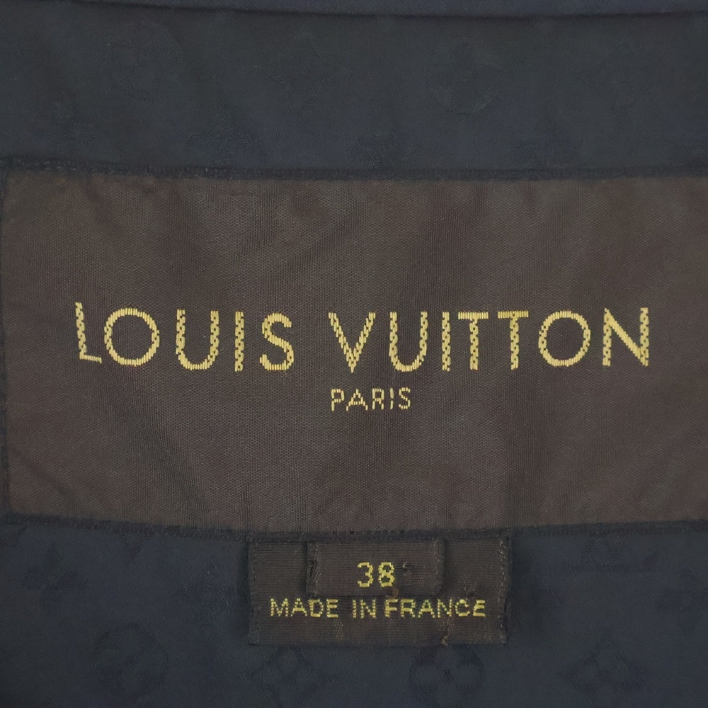 LOUIS VUITTON(ルイヴィトン) モノグラム柄 トレンチコート ブラック レディース