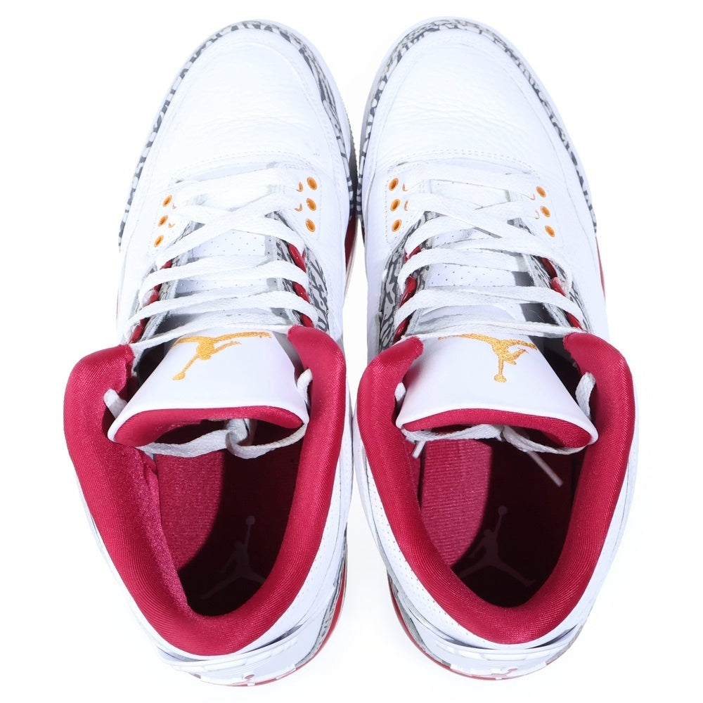 NIKE(ナイキ) AIR JORDAN3 CARDINAL RED CT8532-126 エアジョーダン3 カーディナルレッド ハイカットスニーカー ホワイト/レッド US10/28.0cm