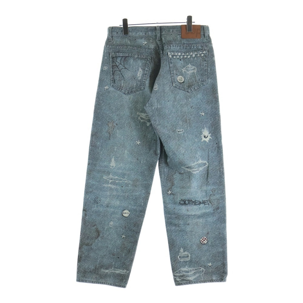 SUPREME(シュプリーム) 24AW HJR Trompe Loeil Loose Fit Jean トロンプルイユ ルーズフィット ジーンズ デニムパンツ インディゴ