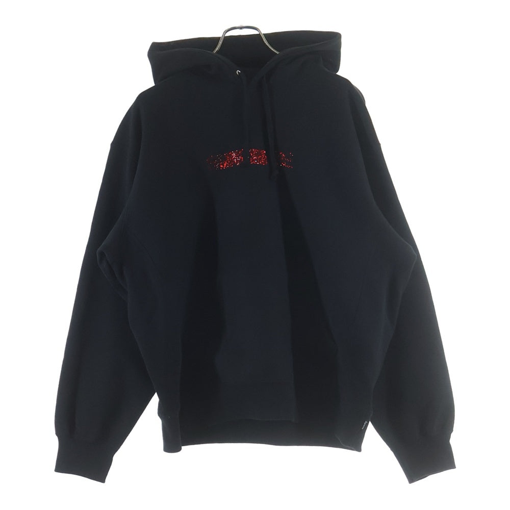 SUPREME(シュプリーム) 25AW Swarovski Motion Logo Hooded Sweatshirt スワロフスキー モーションロゴ プルオーバースウェットパーカー フーディー ブラック
