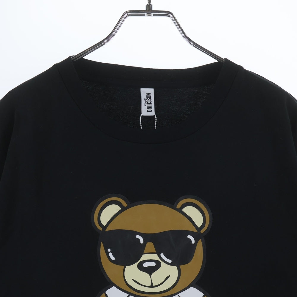 MOSCHINO(モスキーノ) Bear T-Shirt サングラス ベアプリント 半袖Tシャツ ブラック
