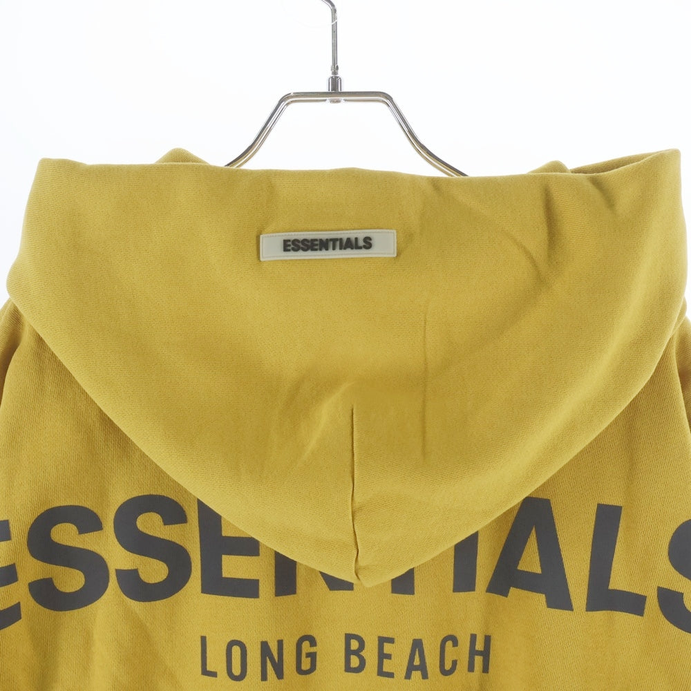 FEAR OF GOD ESSENTIALS フィアオブゴッド エッセンシャルズ HOODIE LTD LONG BEACH ロングビーチ限定 バックリフレクターロゴ プルオーバースウェットパーカー フーディー イエロー FEAR OF GOD ESSENTIALS(フィアオブゴッド エッセンシャルズ) HOODIE