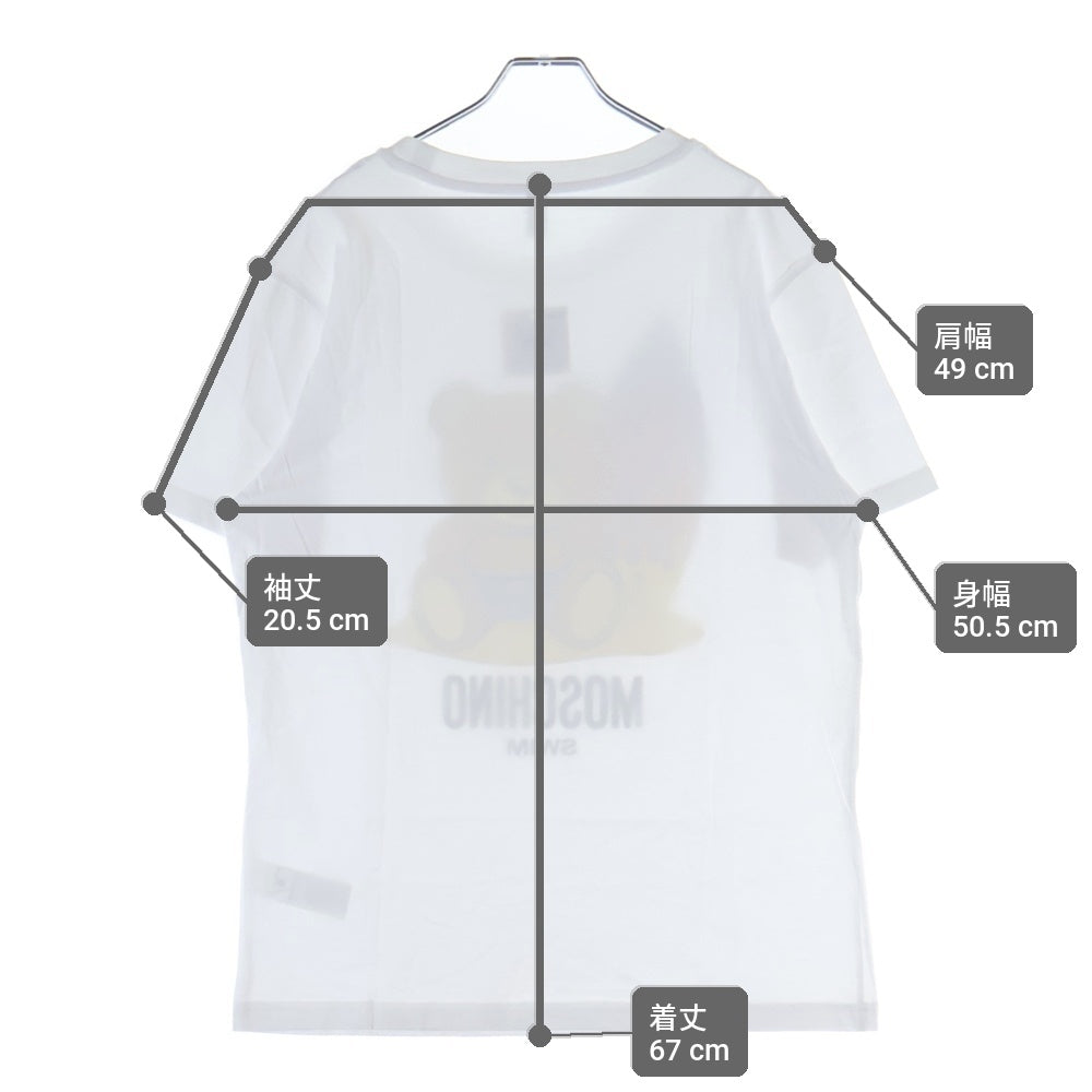 MOSCHINO(モスキーノ) Bear T-Shirt サーフィン ベアプリント 半袖Tシャツ ホワイト