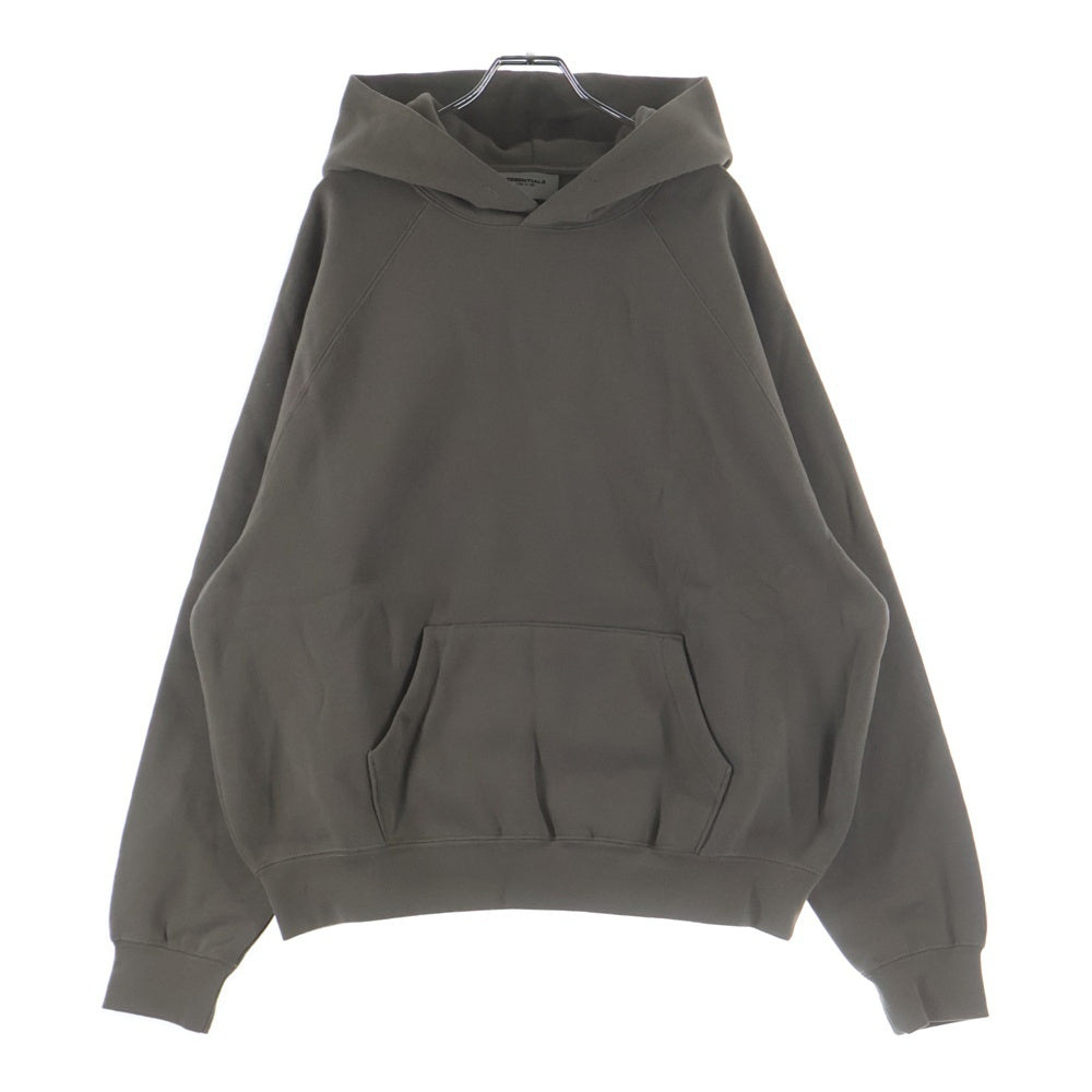 FEAR OF GOD ESSENTIALS(フィアオブゴッド エッセンシャルズ) HOODIE バックラバーロゴ プルオーバースウェットパーカー フーディー グレー