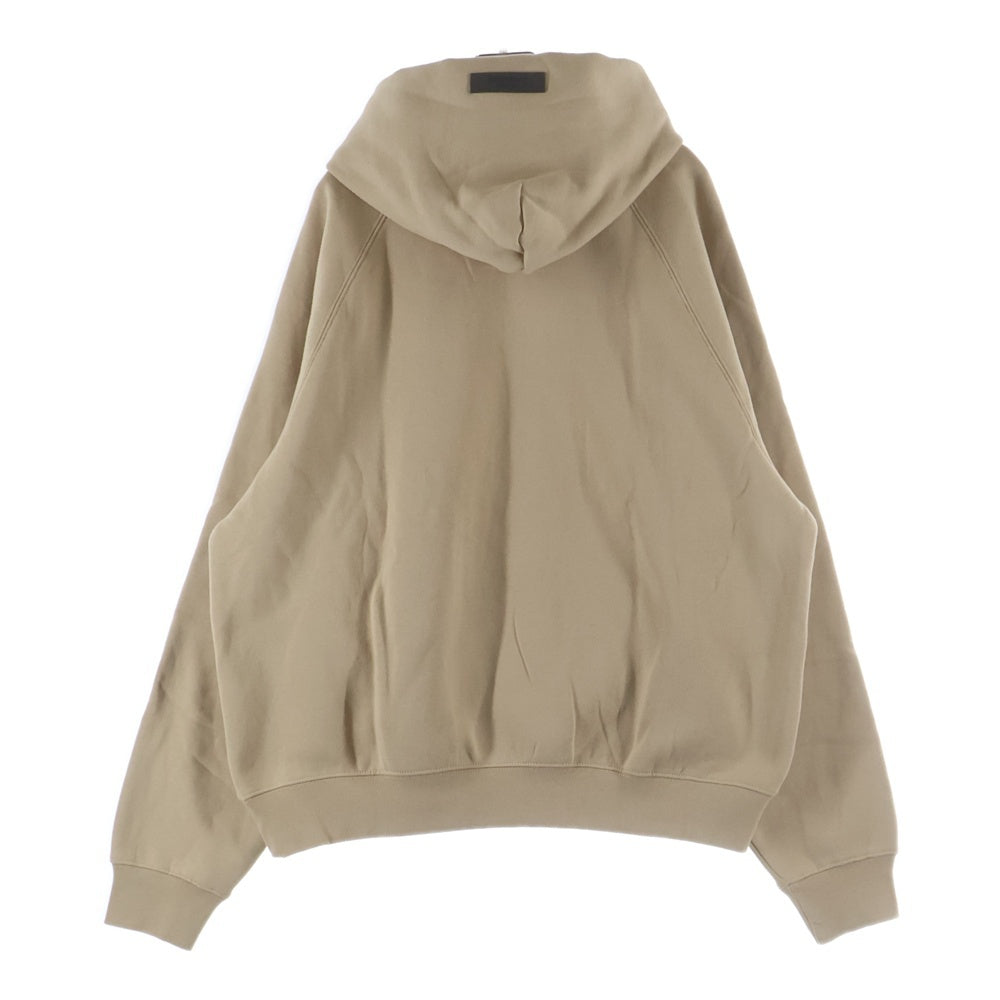 FEAR OF GOD ESSENTIALS(フィアオブゴッド エッセンシャルズ) HOODIE ラバーロゴ プルオーバースウェットパーカー フーディー ベージュ