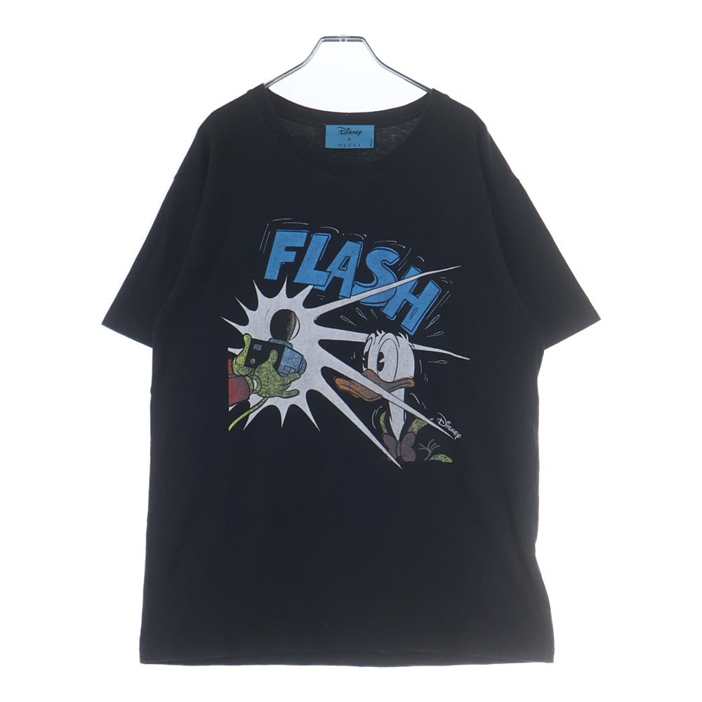 GUCCI(グッチ) ×Disney Donald Duck T-Shirt ディズニー 半袖Tシャツ ブラック 548334 XJDAF