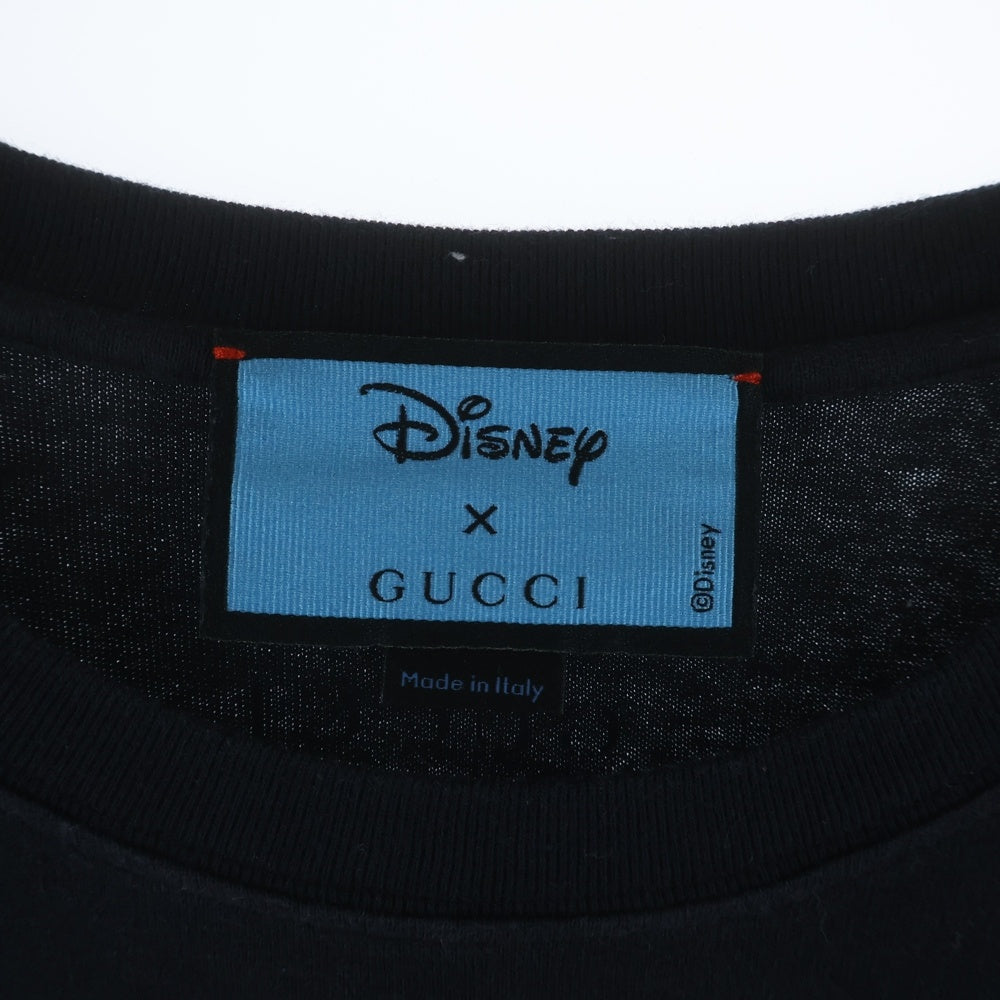 GUCCI(グッチ) ×Disney Donald Duck T-Shirt ディズニー 半袖Tシャツ ブラック 548334 XJDAF