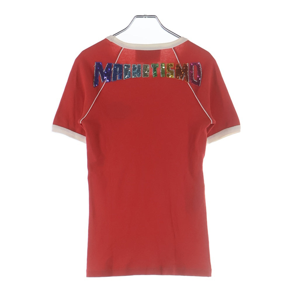 GUCCI(グッチ) T-Shirt スパンコール装飾 半袖Tシャツ レッド 461423 X9T09