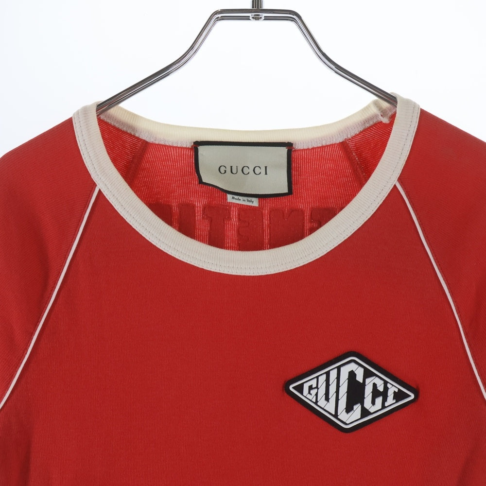 GUCCI(グッチ) T-Shirt スパンコール装飾 半袖Tシャツ レッド 461423 X9T09