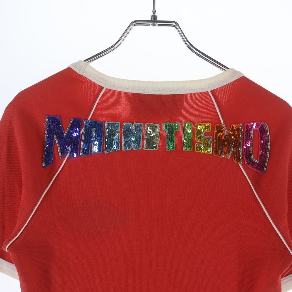 GUCCI(グッチ) T-Shirt スパンコール装飾 半袖Tシャツ レッド 461423 X9T09