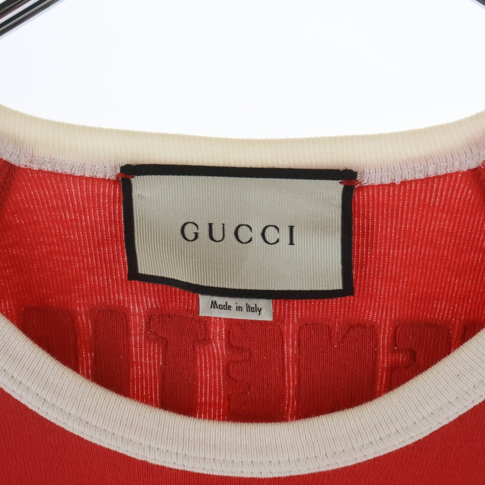 GUCCI(グッチ) T-Shirt スパンコール装飾 半袖Tシャツ レッド 461423 X9T09