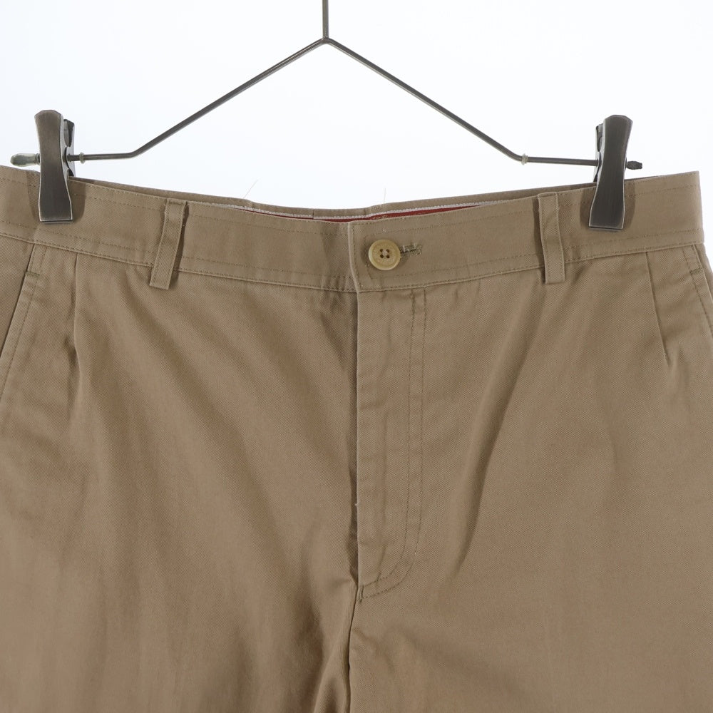 THOM BROWNE(トムブラウン) Khaki Cotton Zip Fly Dress Pants ジップフライ コットンパンツ ベージュ MTU187A00455250