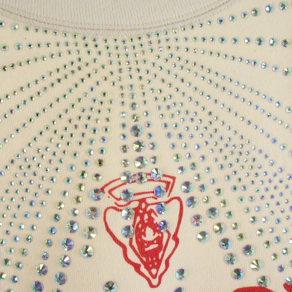 GUCCI(グッチ) Sweatshirt ラインストーン装飾 クルーネックスウェットトレーナー アイボリー 515013 X9S48