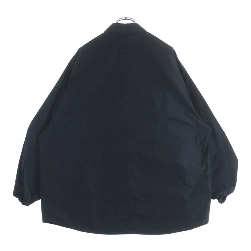 FEAR OF GOD ESSENTIALS(フィアオブゴッド エッセンシャルズ) L/S SHIRT オーバーサイズ 長袖比翼シャツ ブラック