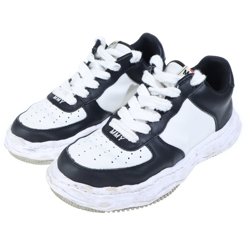 MAISON MIHARAYASUHIRO(メゾンミハラヤスヒロ) WAYNE LEATHER A08FW706 ウェイン レザー ローカットスニーカー シューズ ブラック/ホワイト