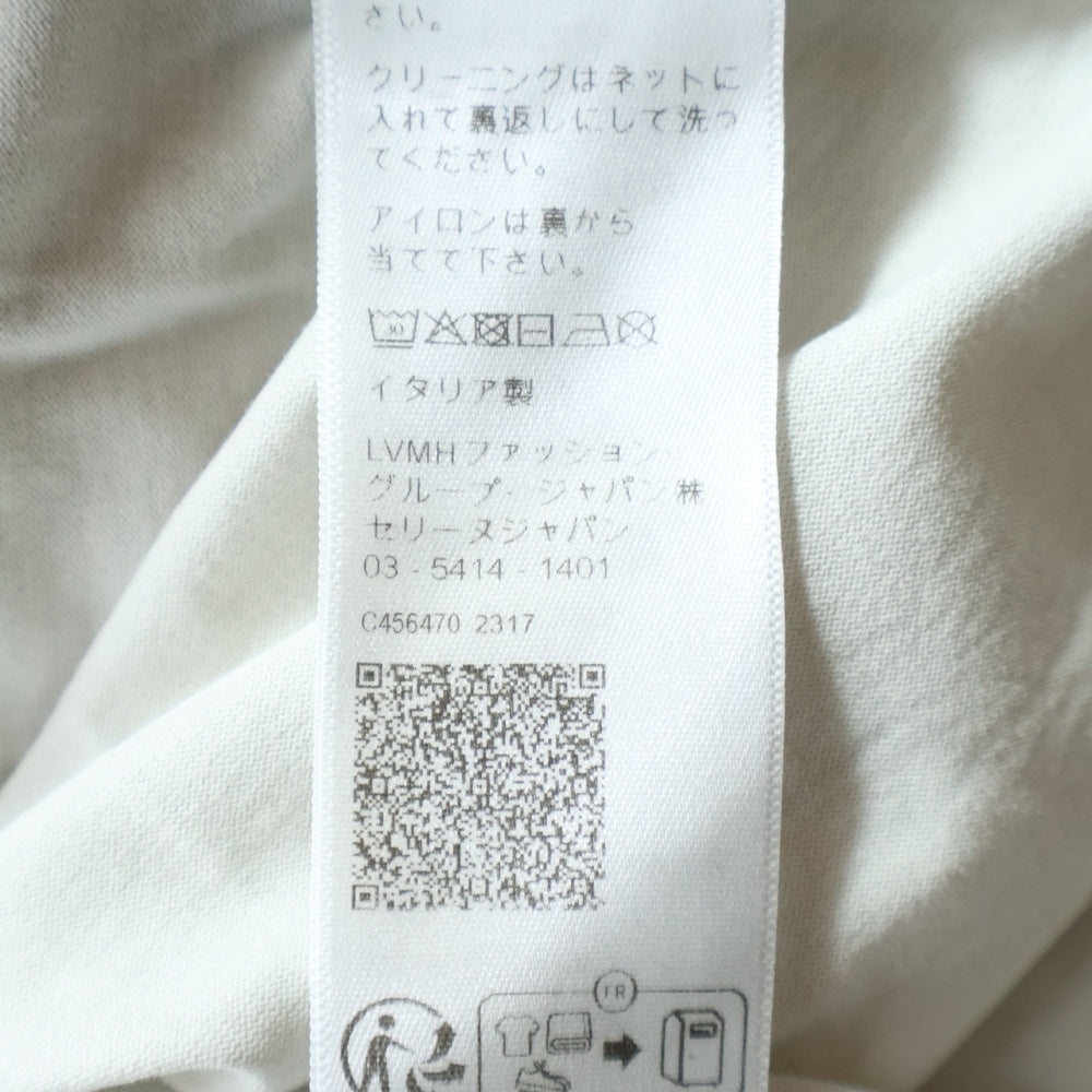 CELINE(セリーヌ) 23AW フロントロゴプリント ルーズ半袖Tシャツ ホワイト 2X49I671Q