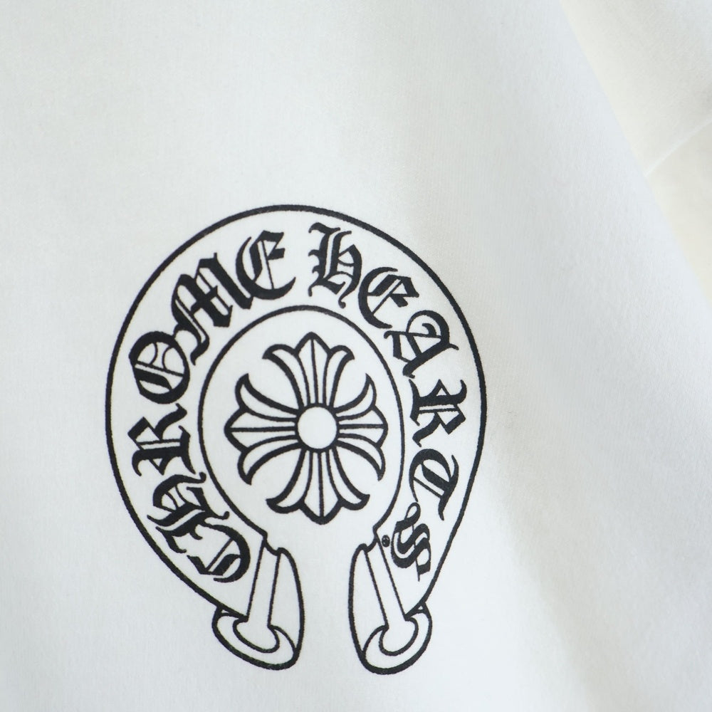 CHROME HEARTS(クロムハーツ) MIAMI Limited Horseshoe Pullover Hoodie マイアミ限定 ホースシュープリント フーデッドプルオーバーパーカー ホワイト