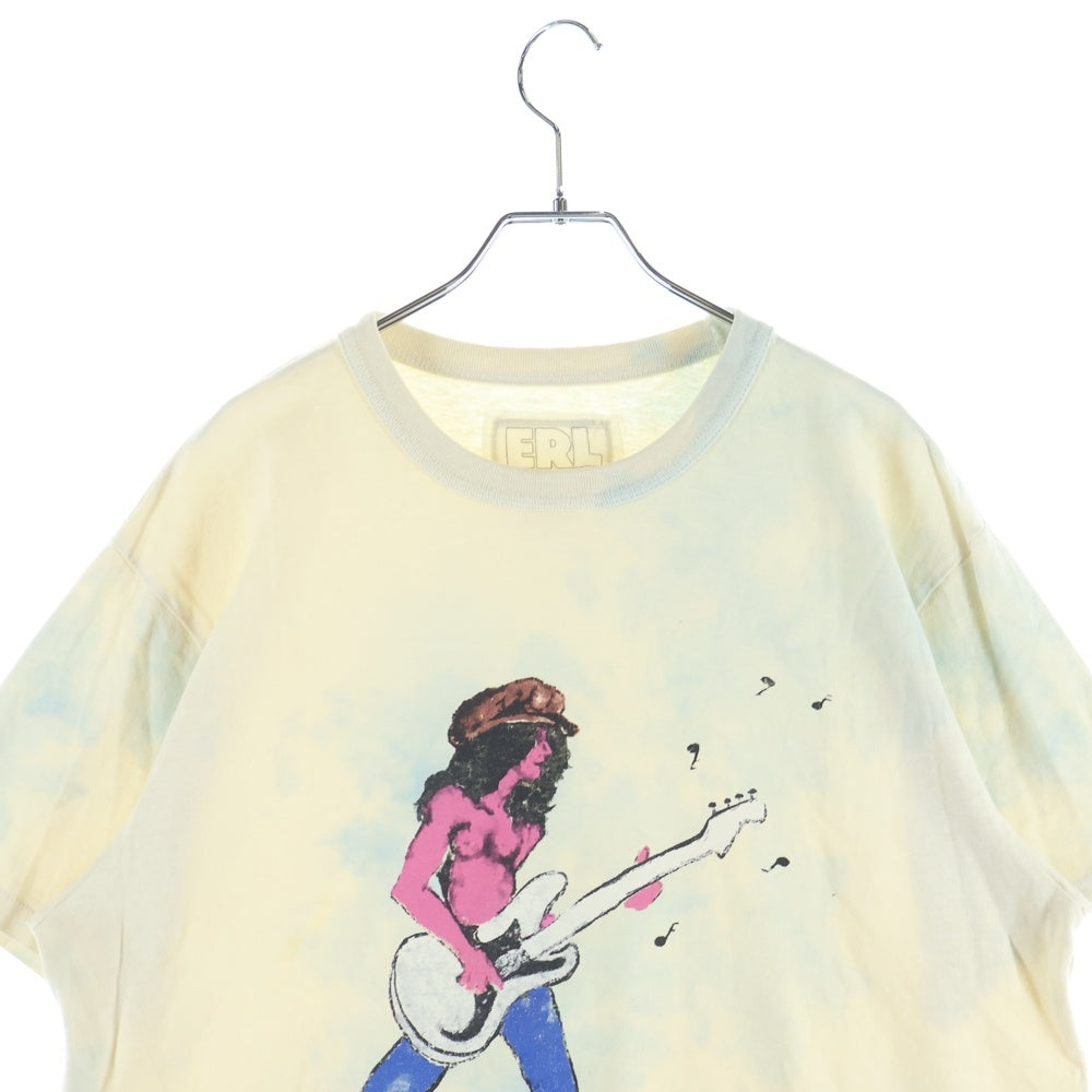 ERL(イーアールエル) 25AW Rocker T-Shirt グラフィック半袖Tシャツ アイボリー
