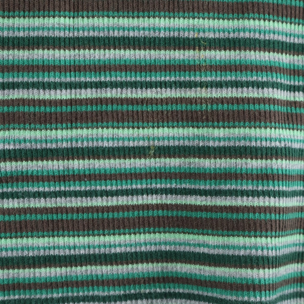 ERL(イーアールエル) Striped L/S T-Shirt ボーダー長袖Tシャツ ロンT グリーン