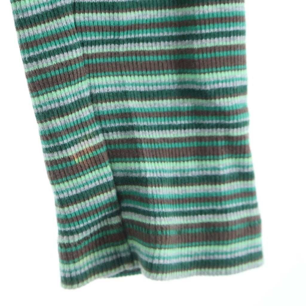 ERL(イーアールエル) Striped L/S T-Shirt ボーダー長袖Tシャツ ロンT グリーン