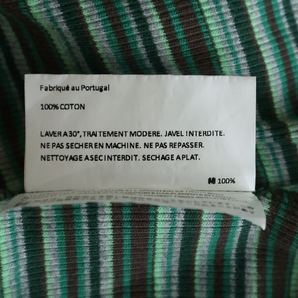 ERL(イーアールエル) Striped L/S T-Shirt ボーダー長袖Tシャツ ロンT グリーン