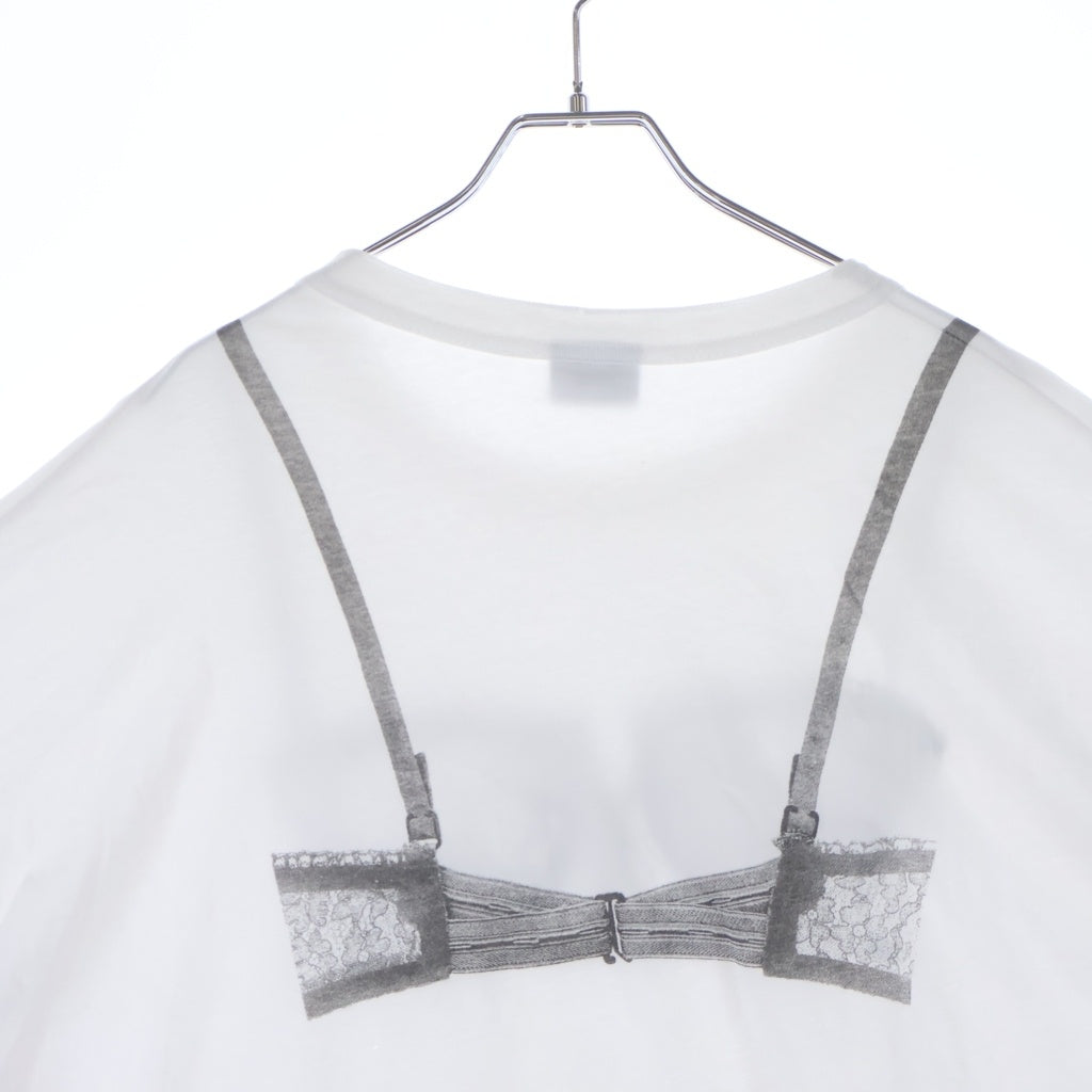 VAQUERA(ヴァケラ) Trompe L'Oeil Tall Tee トロンプルイユ 半袖Tシャツ ホワイト VAQ09T023