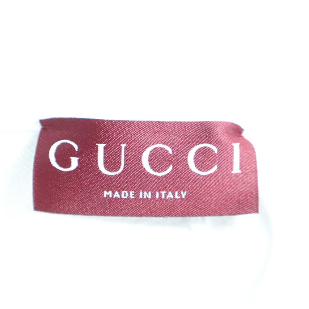 GUCCI(グッチ) Higuchi Yuko Hoodie 日本限定 ヒグチユウコ ロゴ刺繍プルオーバースウェットパーカー フーディー ホワイト 853426 XJHUG