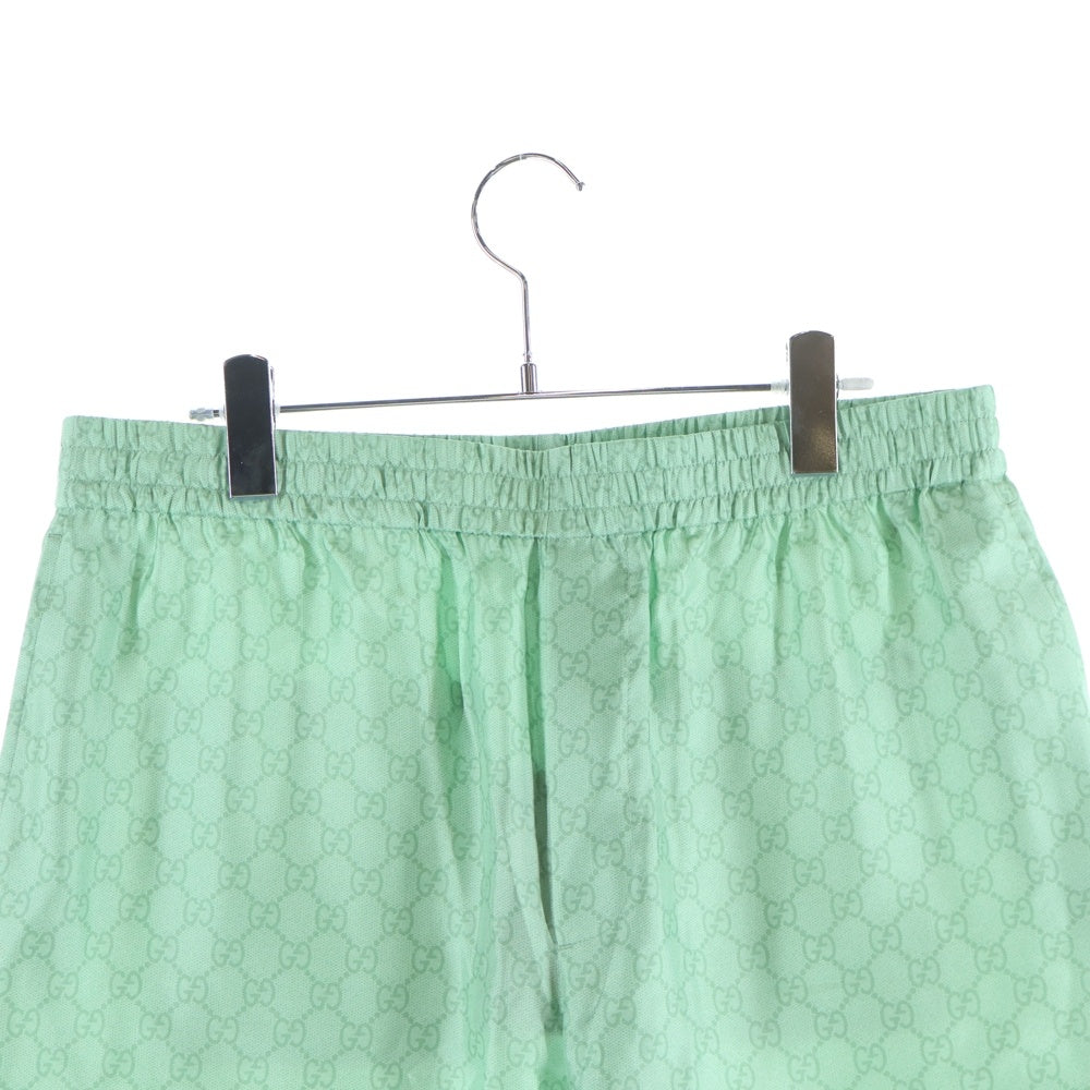 GUCCI(グッチ) Higuchi Yuko Silk Twill Half Pants 日本限定 ヒグチユウコ シルクハーフパンツ ショーツ グリーン 864048 ZAUTR