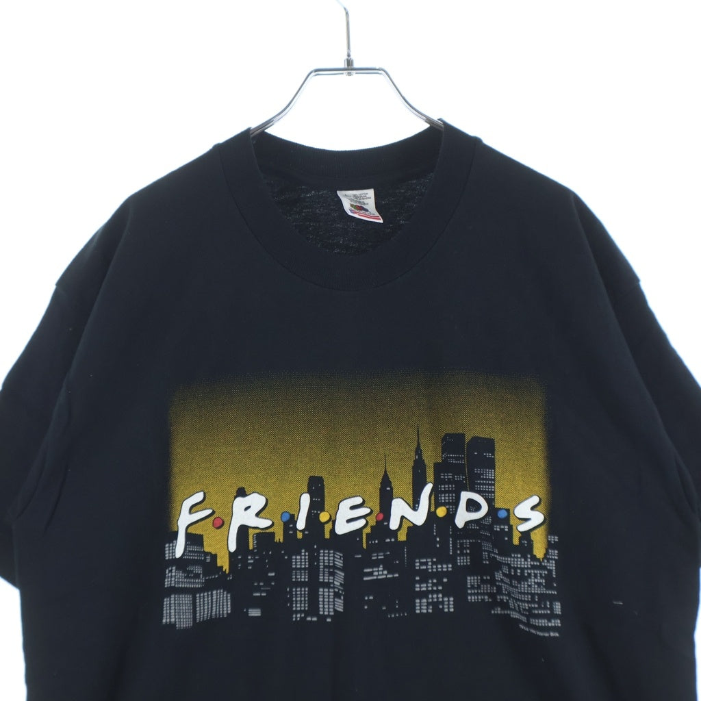 VINTAGE(ヴィンテージ) 90S FRIENDS 1995 TV DRAMA TEE フレンズ フロントプリント TVドラマ プロモーションTシャツ FRUITSタグ 半袖クルーネックカットソー ブラック