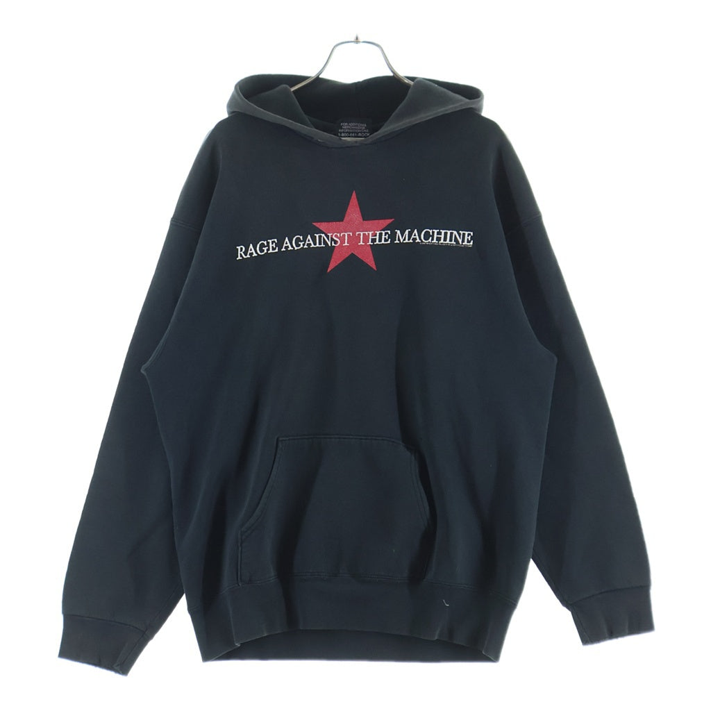 VINTAGE(ヴィンテージ) 00S Rage Against The Machine Hoodie レイジアゲインストザマシーン プルオーバースウェットパーカー フーディー ブラック