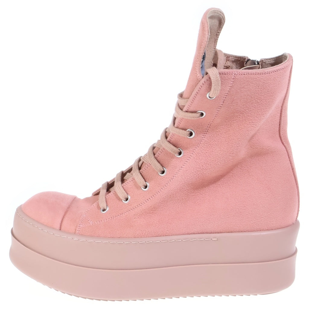 DRKSHDW(ダークシャドウ) DOUBLE BUMPER SNEAKS ダブルバンパー ハイカットスニーカー ピンク DU01D1831-NDKT