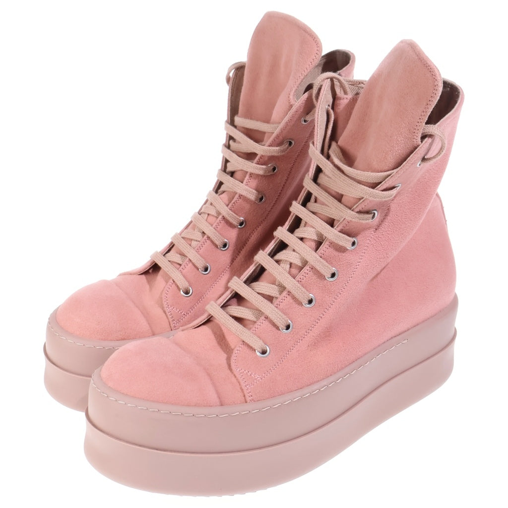 DRKSHDW(ダークシャドウ) DOUBLE BUMPER SNEAKS ダブルバンパー ハイカットスニーカー ピンク DU01D1831-NDKT