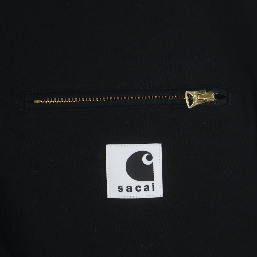 Sacai(サカイ) 26SS ×Carhartt WIP T-Shirt カーハート 半袖Tシャツ ブラック 26-01092S