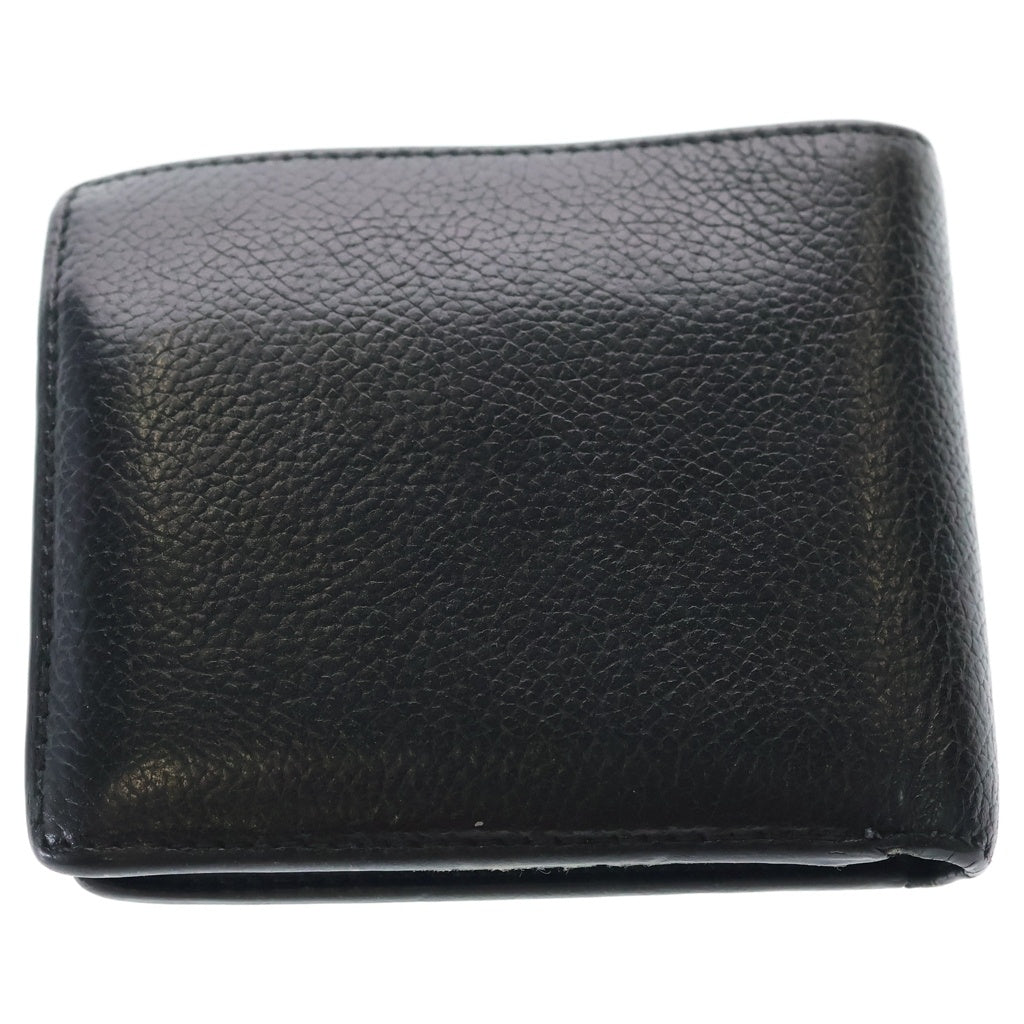 専用BALENCIAGA ブラックレザー 財布 バレンシアガ BALENCIAGA(バレンシアガ) Cash Square Folded Coin ロゴプリント