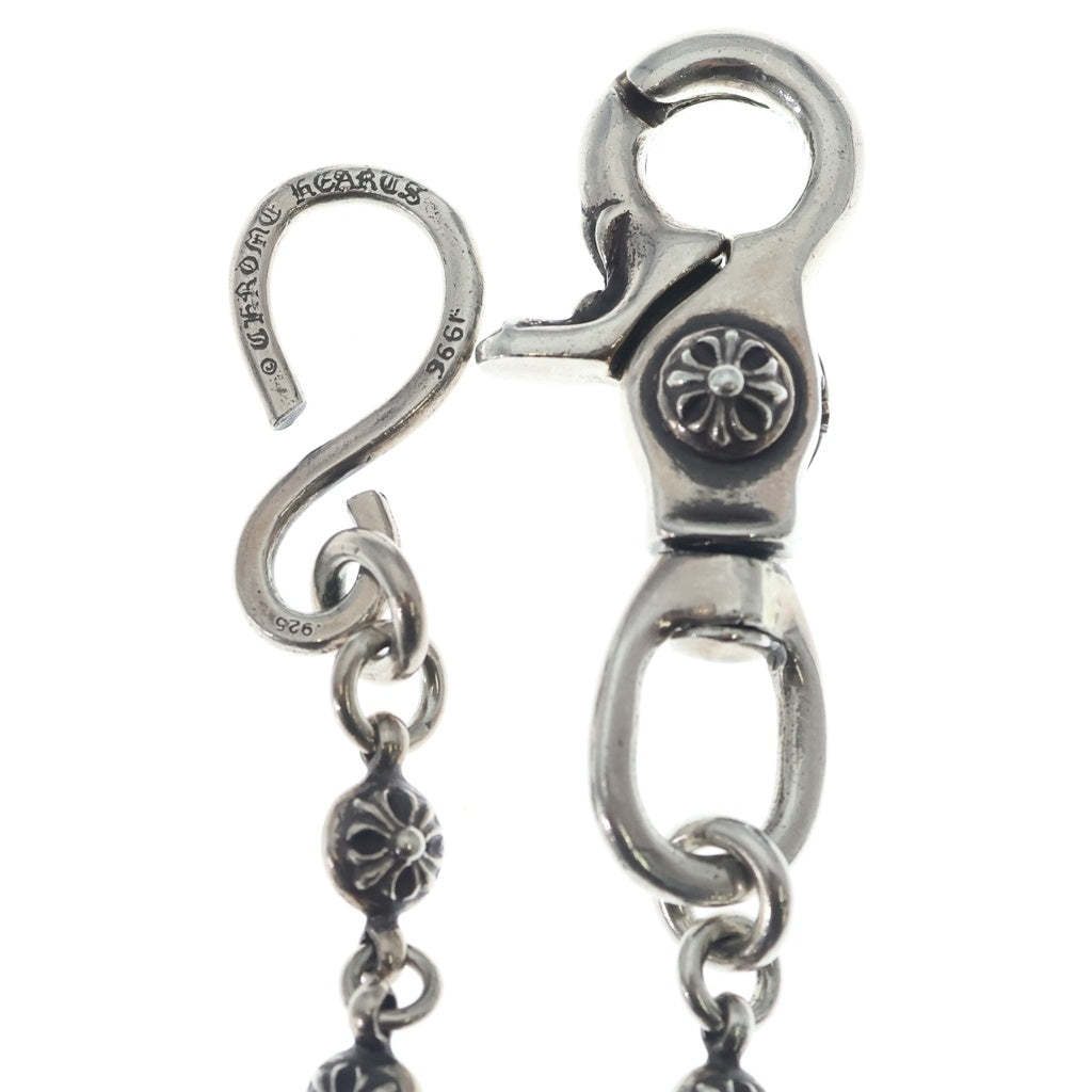 CHROME HEARTS(クロムハーツ) 1BALL EX LONG-S 1クリップエクストラロング#1クロスーボール ウォレットチェーン シルバー
