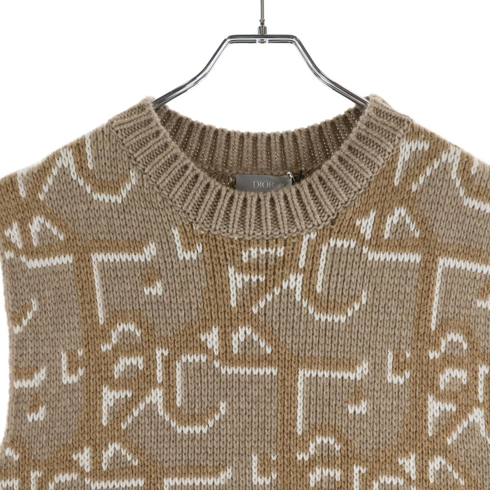 DIOR(ディオール) 22AW Cactus Jack Dior Oversized Sleeveless Sweater カクタスジャック トラヴィススコット カシミヤニット ノースリーブセーター ベスト 283M654AT357