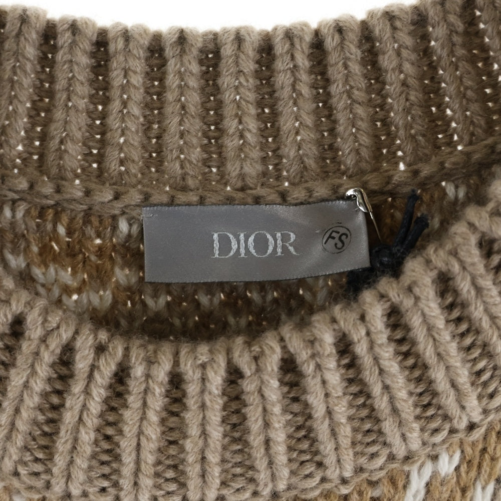 DIOR(ディオール) 22AW Cactus Jack Dior Oversized Sleeveless Sweater カクタスジャック トラヴィススコット カシミヤニット ノースリーブセーター ベスト 283M654AT357