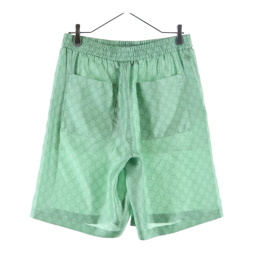 GUCCI(グッチ) Higuchi Yuko Silk Twill Half Pants 日本限定 ヒグチユウコ シルクハーフパンツ ショーツ グリーン 864050 ZAUTT