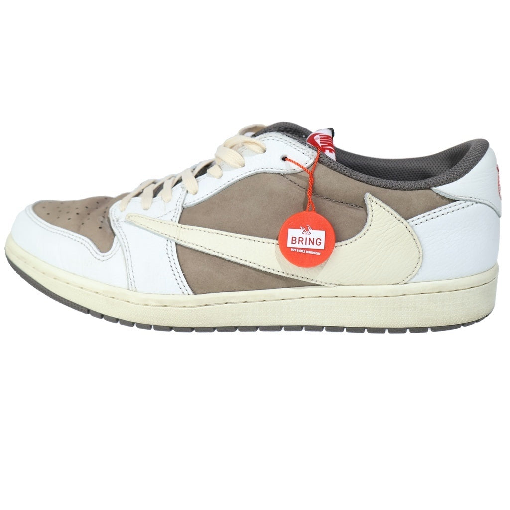 NIKE(ナイキ) ×TRAVIS SCOTT AIR JORDAN1 LOW OG SP トラヴィススコット エアジョーダン1 リバースモカ ローカットスニーカー ホワイト/ベージュ US13/31cm DM7866-162