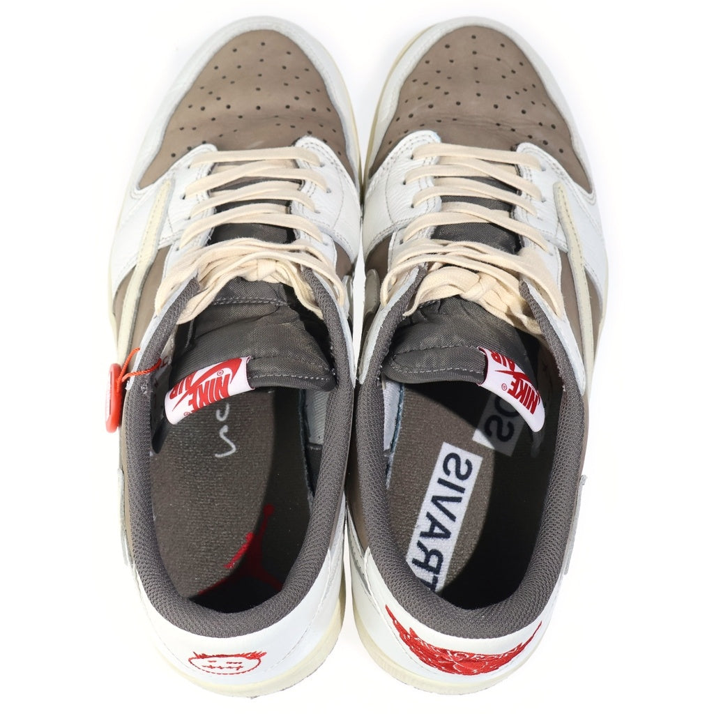 NIKE(ナイキ) ×TRAVIS SCOTT AIR JORDAN1 LOW OG SP トラヴィススコット エアジョーダン1 リバースモカ ローカットスニーカー ホワイト/ベージュ US13/31cm DM7866-162