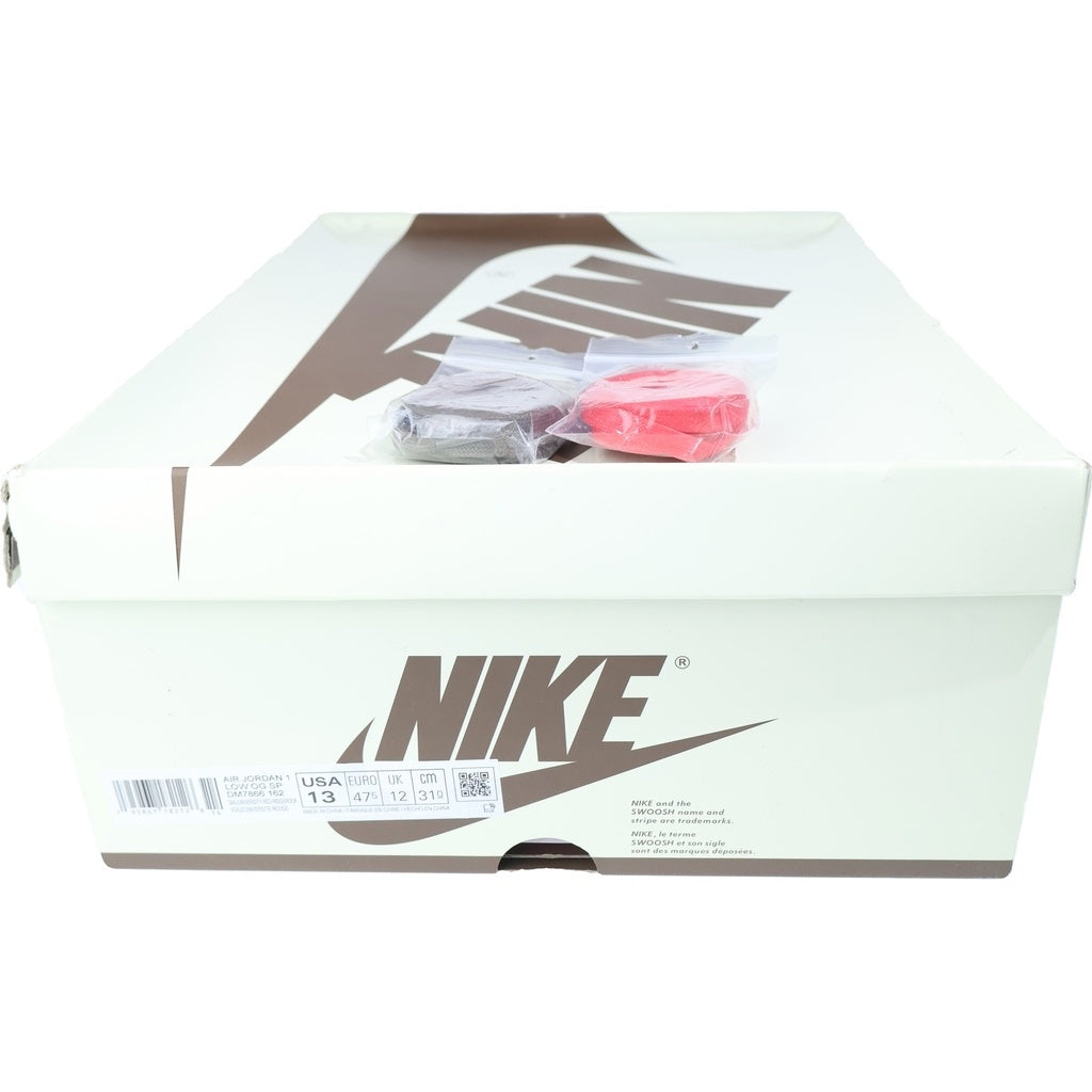 NIKE(ナイキ) ×TRAVIS SCOTT AIR JORDAN1 LOW OG SP トラヴィススコット エアジョーダン1 リバースモカ ローカットスニーカー ホワイト/ベージュ US13/31cm DM7866-162