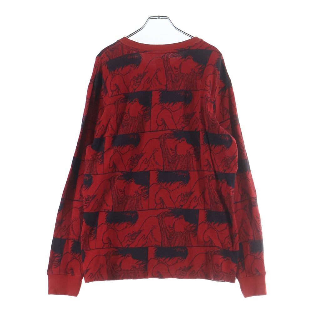 SUPREME(シュプリーム) 17AW AKIRA Syringe Jacquard L/S Top アキラ シリンジ ジャガード 長袖Tシャツ ロンT レッド