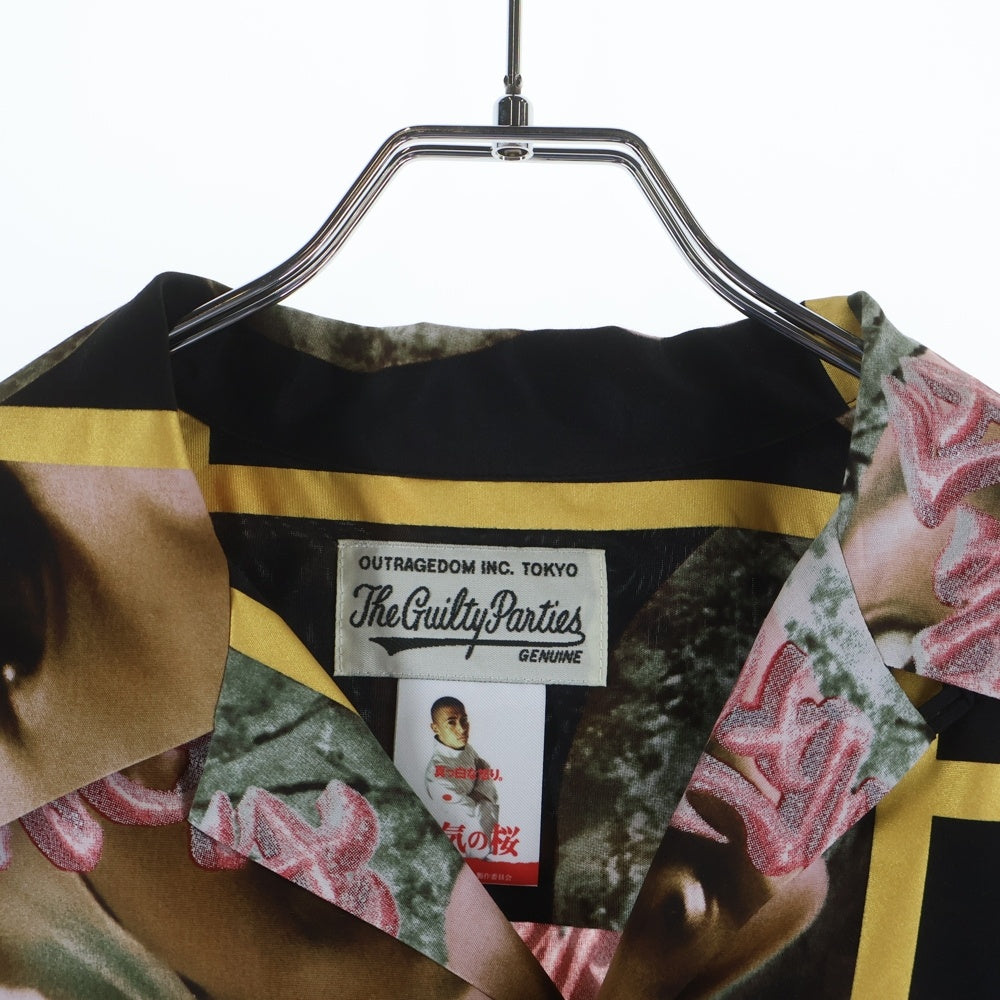 WACKO MARIA(ワコマリア) 凶気の桜 HAWAIIAN SHIRT S/S 半袖開襟シャツ アロハシャツ ブラック