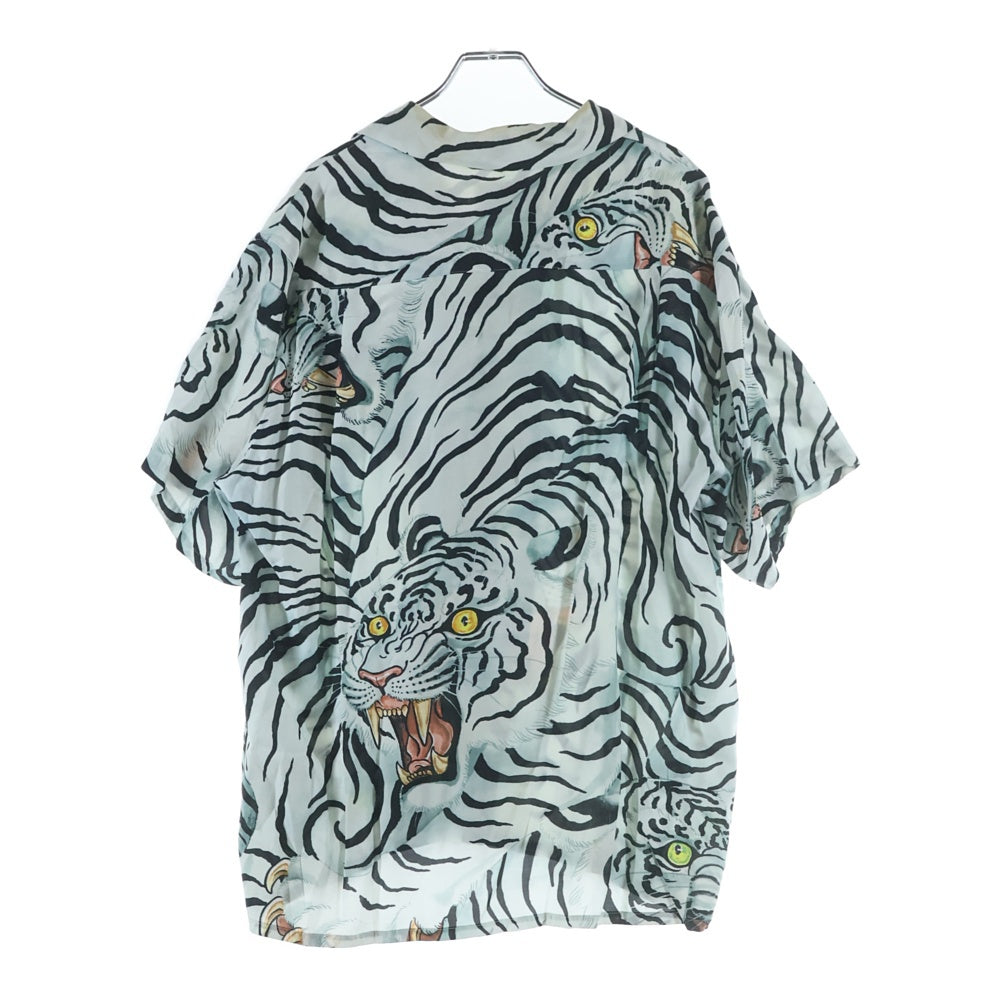 WACKO MARIA(ワコマリア) TIM LEHI HAWAIIAN SHIRT S/S ティムリーハイ 虎柄 開襟半袖シャツ アロハシャツ ホワイト