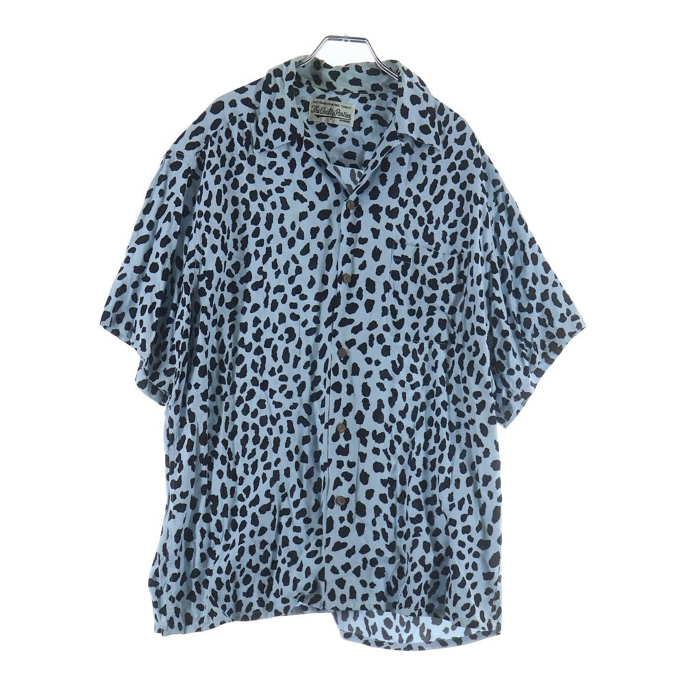 WACKO MARIA(ワコマリア) LEOPARD HAWAIIAN SHIRT レオパード 半袖開襟シャツ アロハシャツ ブルー