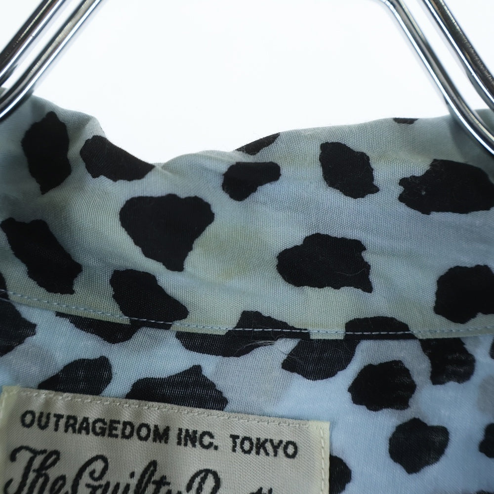 WACKO MARIA(ワコマリア) LEOPARD HAWAIIAN SHIRT レオパード 半袖開襟シャツ アロハシャツ ブルー