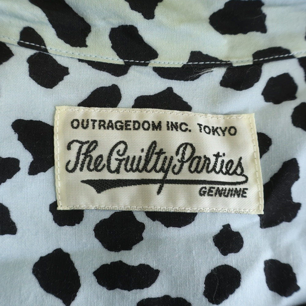 WACKO MARIA(ワコマリア) LEOPARD HAWAIIAN SHIRT レオパード 半袖開襟シャツ アロハシャツ ブルー