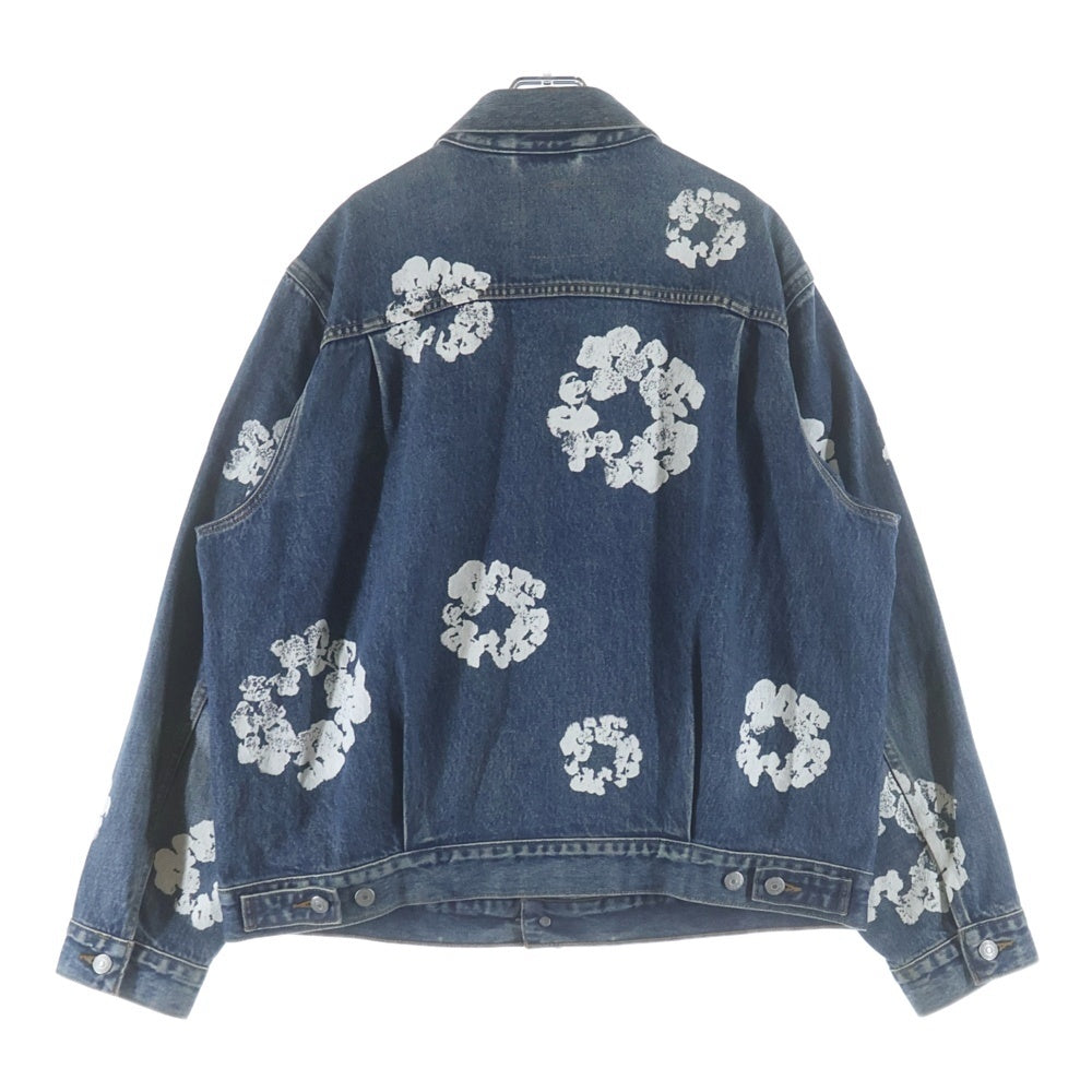 DENIM TEARS(デニムティアーズ) ×Levi's TYPE-2 ALL OVER WREATH DENIM JACKET リーバイス 花柄デニムジャケット Gジャン インディゴ PC9-A2318-0004