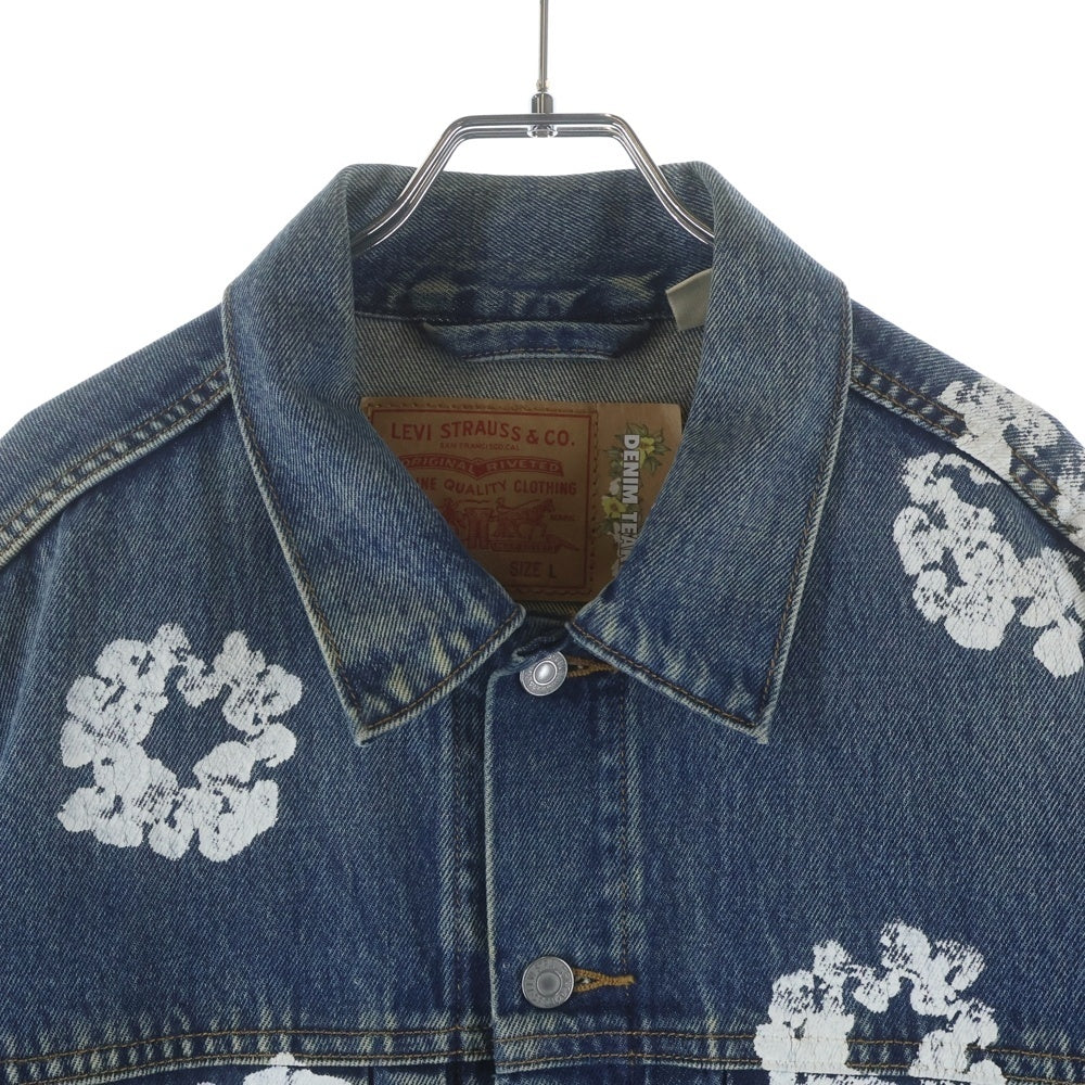 DENIM TEARS(デニムティアーズ) ×Levi's TYPE-2 ALL OVER WREATH DENIM JACKET リーバイス 花柄デニムジャケット Gジャン インディゴ PC9-A2318-0004